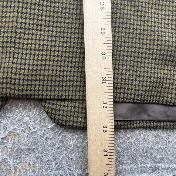 Vintage Giorgio Armani Mani Blazer Mens 46 Green Wool Tweed Sport Coat Italy